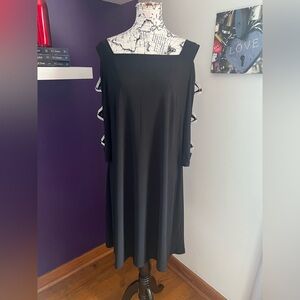 JBS Open Sleeve Dress with Crystal Bead Details
